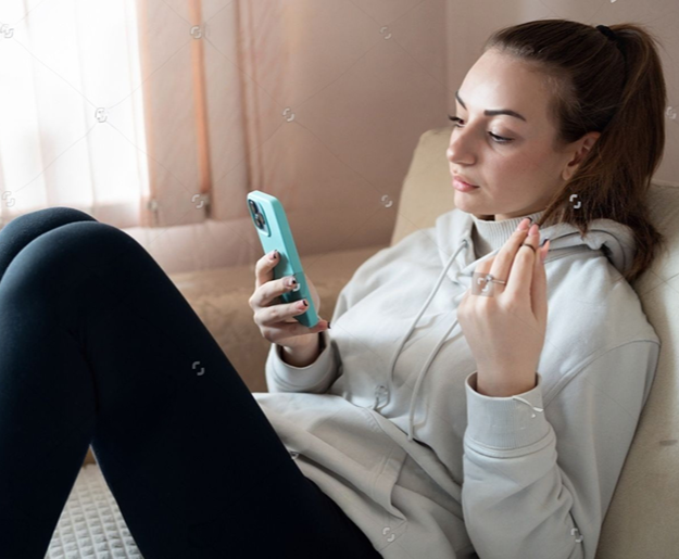 Woman on her phone